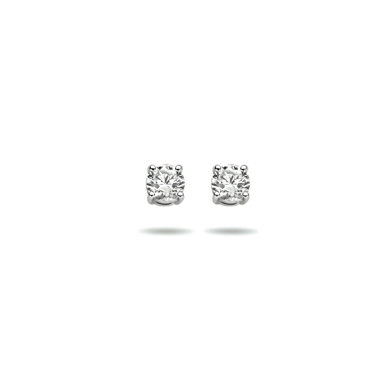 Ohrstecker Zirkonia 14K Weißgold