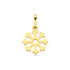Anhänger Schneeflocke 14K Gelbgold
