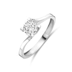 Ring Zirkonia Silber rhodiniert