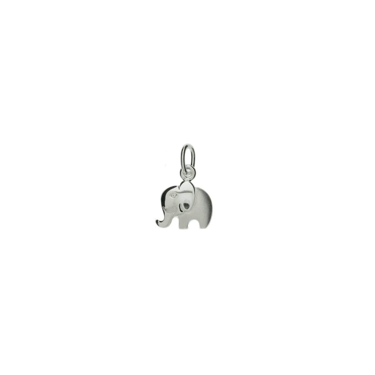 Anhänger Elefant poly/mattsilber rhodiniert