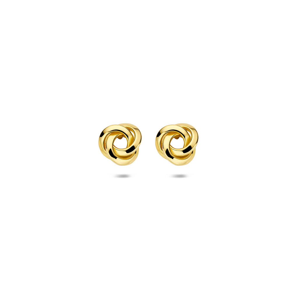 Ohrstecker Knopf 6,5 mm 14K Gelbgold
