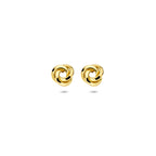 Ohrstecker Knopf 6,5 mm 14K Gelbgold