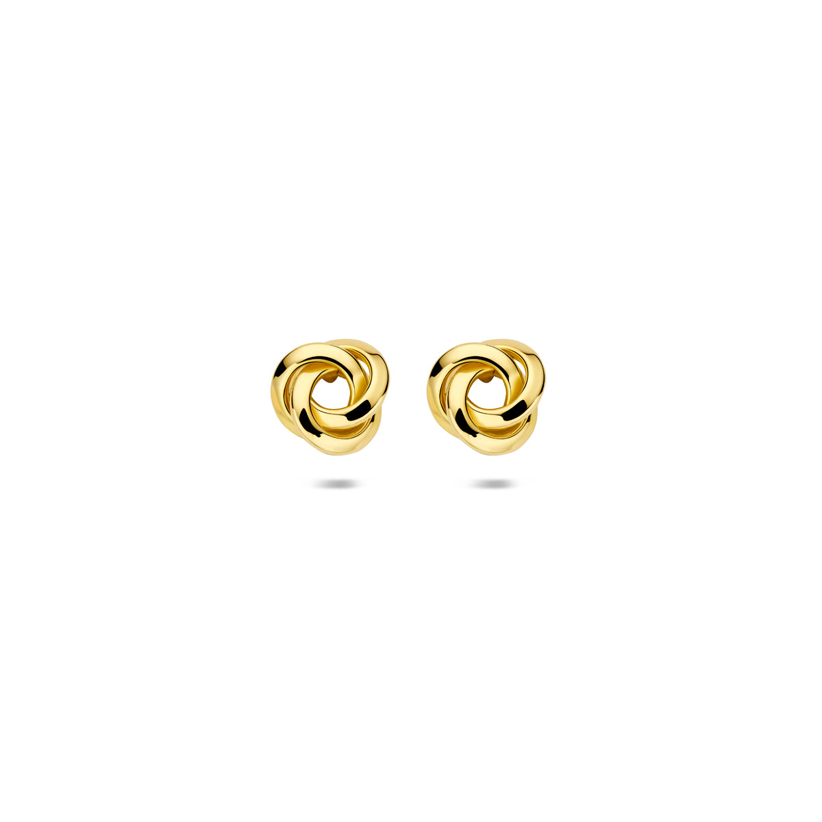 Ohrstecker Knopf 6,5 mm 14K Gelbgold