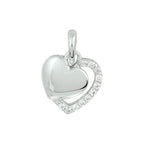 hanger hart zirkonia zilver gerhodineerd