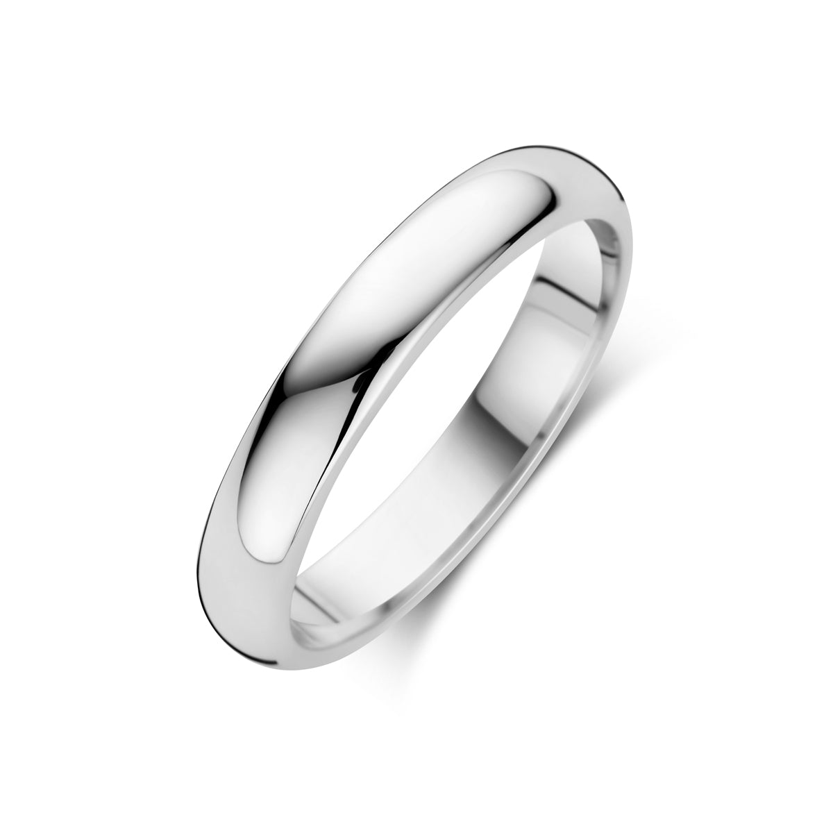 Ring 3,5 mm rhodiniertes Silber