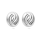 Ohrstecker 20,5 mm Silber rhodiniert