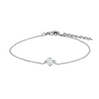 Armband Zirkonia 16,5 + 2,5 cm Silber rhodiniert