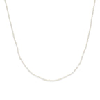 Halskette Perlen 41 - 45 cm rhodiniertes Silber
