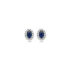 oorknoppen saffier zirkonia 8 mm zilver gerhodineerd