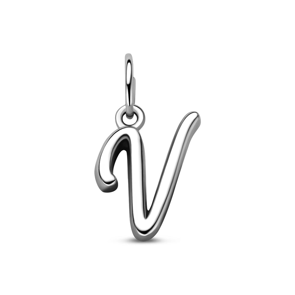hanger letter zilver gerhodineerd