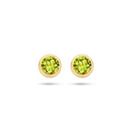 Ohrstecker Peridot 14K Gelbgold