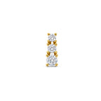 Anhänger Lab Grown Diamant 0,50 ct F VS 12,5 mm 14K Gelbgold