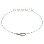 Armband 1,2 mm 16,5 + 2 cm Silber rhodiniert