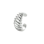 earcuff 12,5 mm zilver gerhodineerd