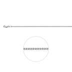 vossestaart rond 1,7 mm zilver gerhodineerd