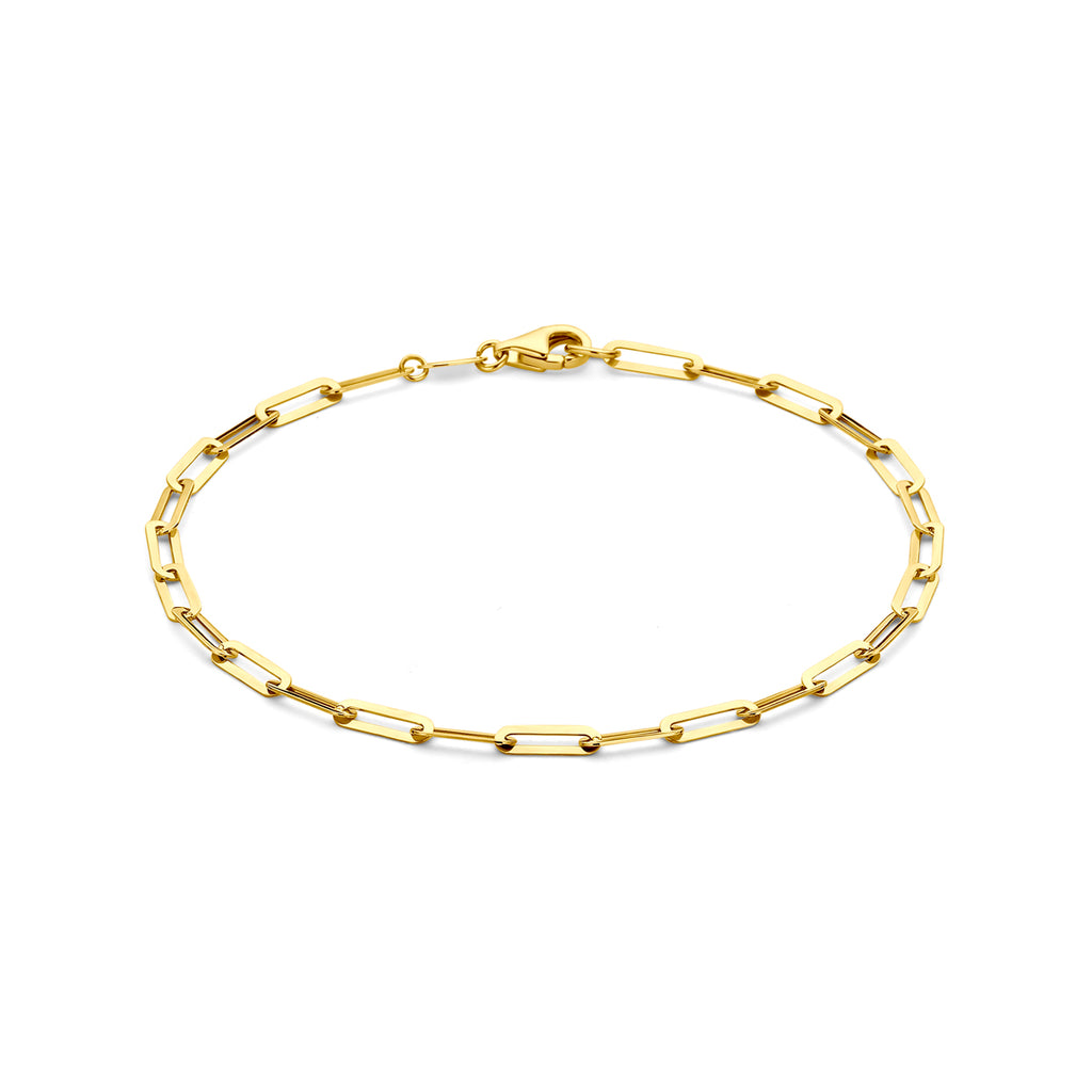 armband 3 mm 19 cm 14K geelgoud