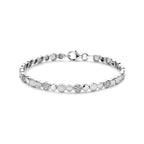 Armband Zirkonia poliert/matt 5,1 mm 19 cm Silber rhodiniert