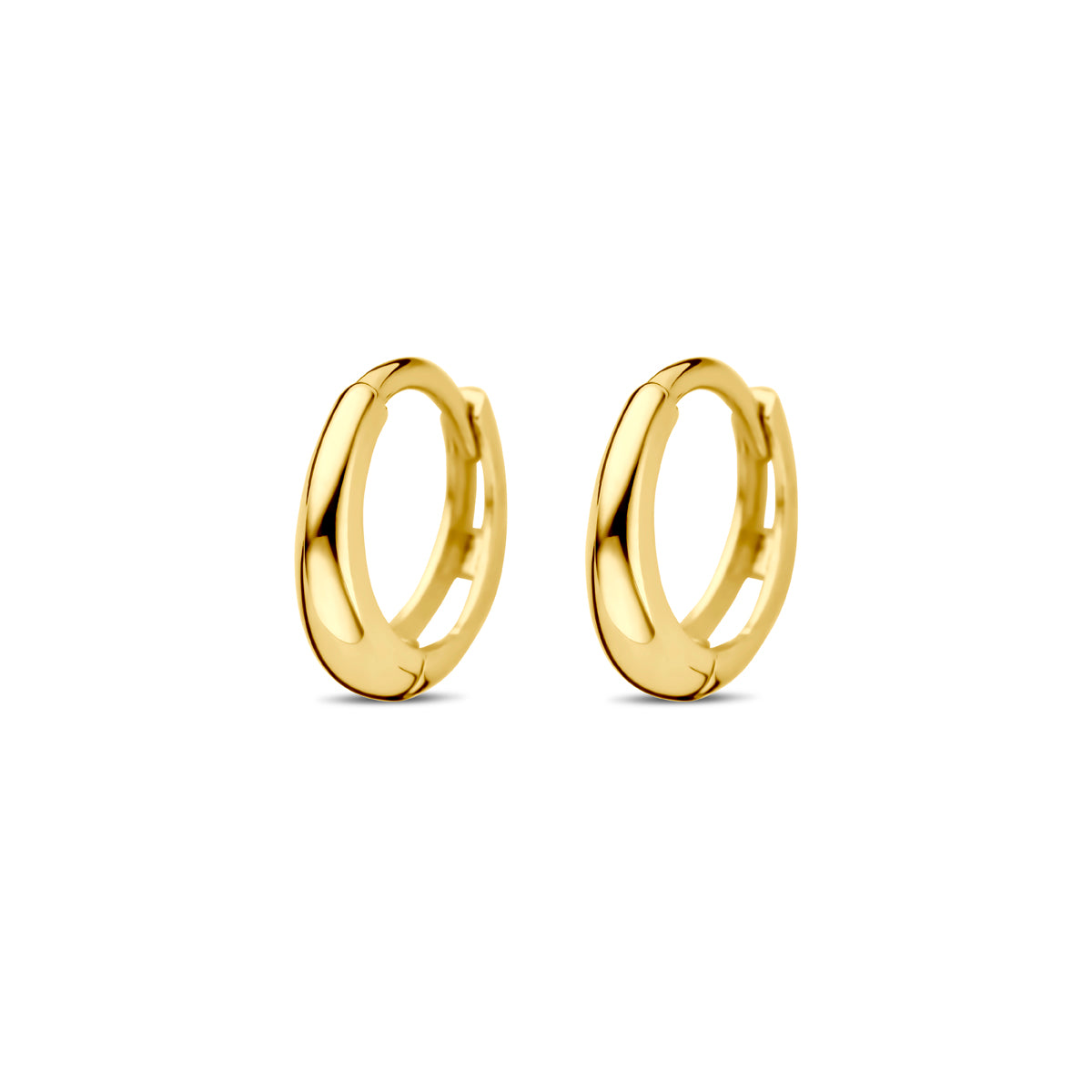 Klappcreolen 10 mm 14K Gelbgold