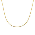 collier gourmette 2 mm 40 + 4 cm 3 micron zilver verguld (geel)