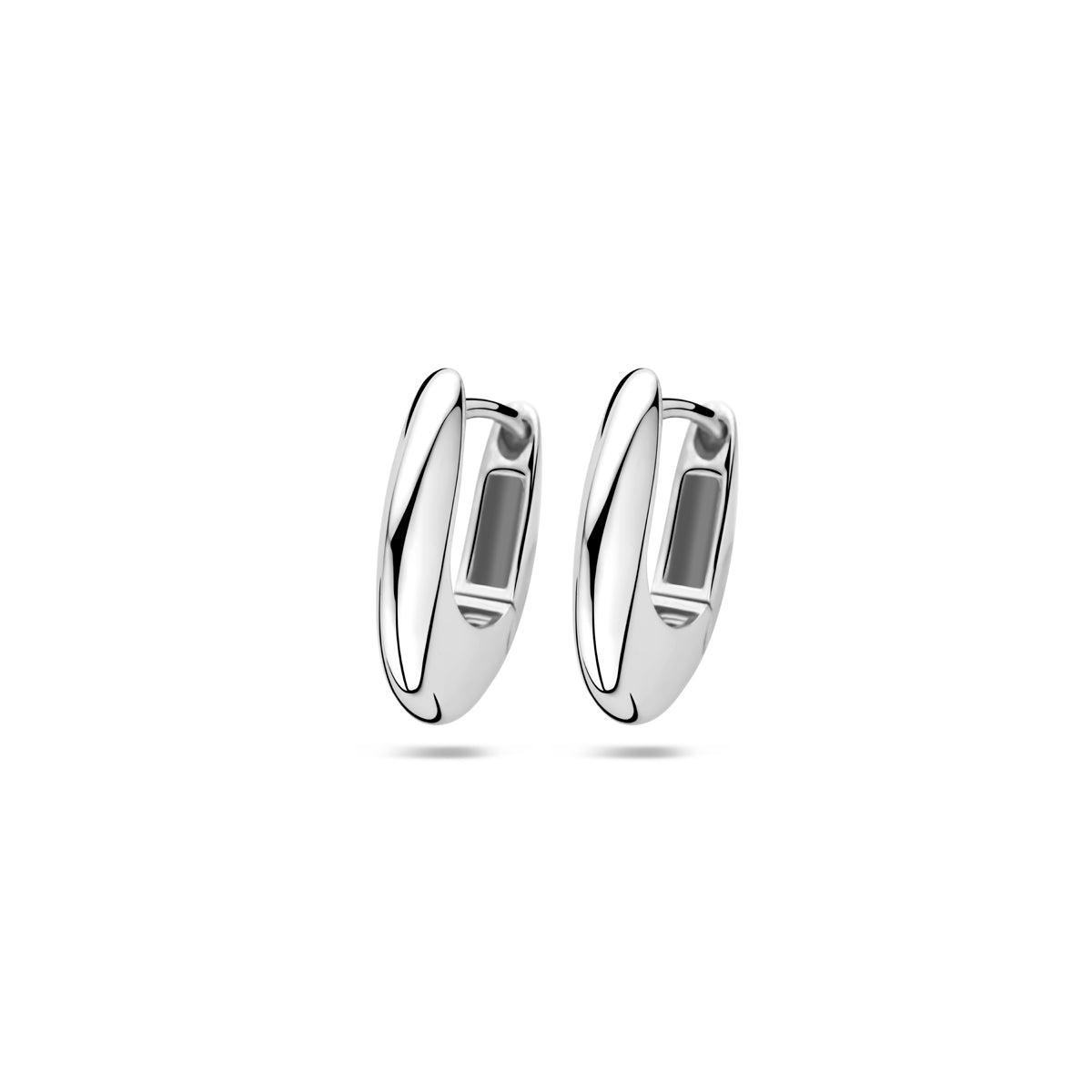 Klappcreolen 16,5 mm Silber rhodiniert