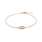 Armband Zirkonia 16,5 - 17,5 - 18,5 cm 14K Roségold