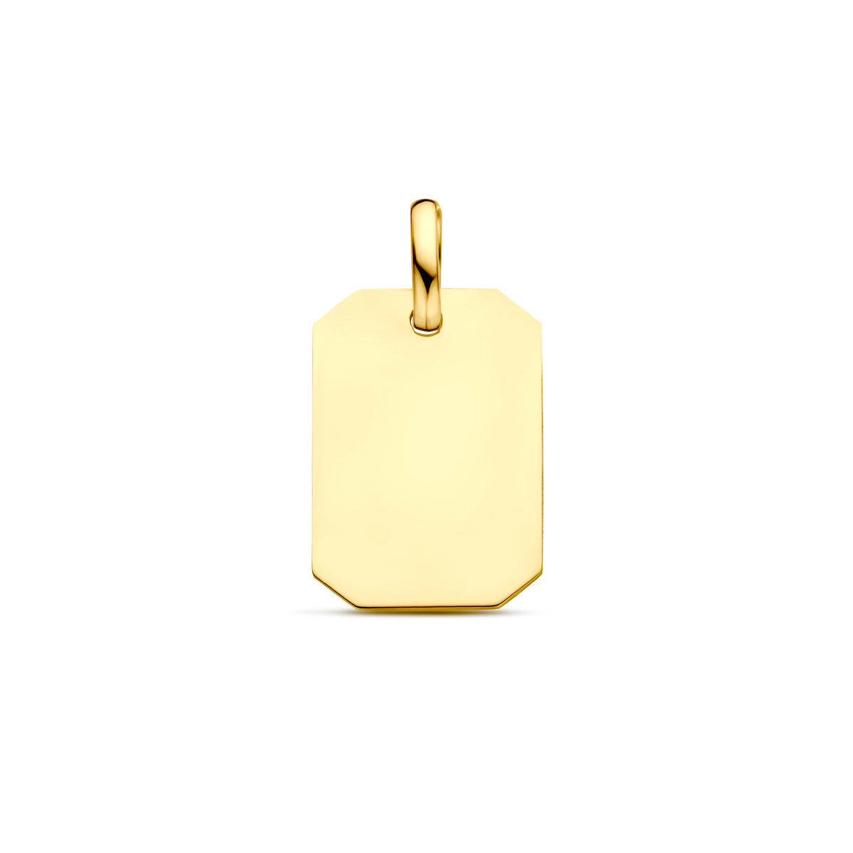 Gravur-Anhänger 20 mm 14K Gelbgold