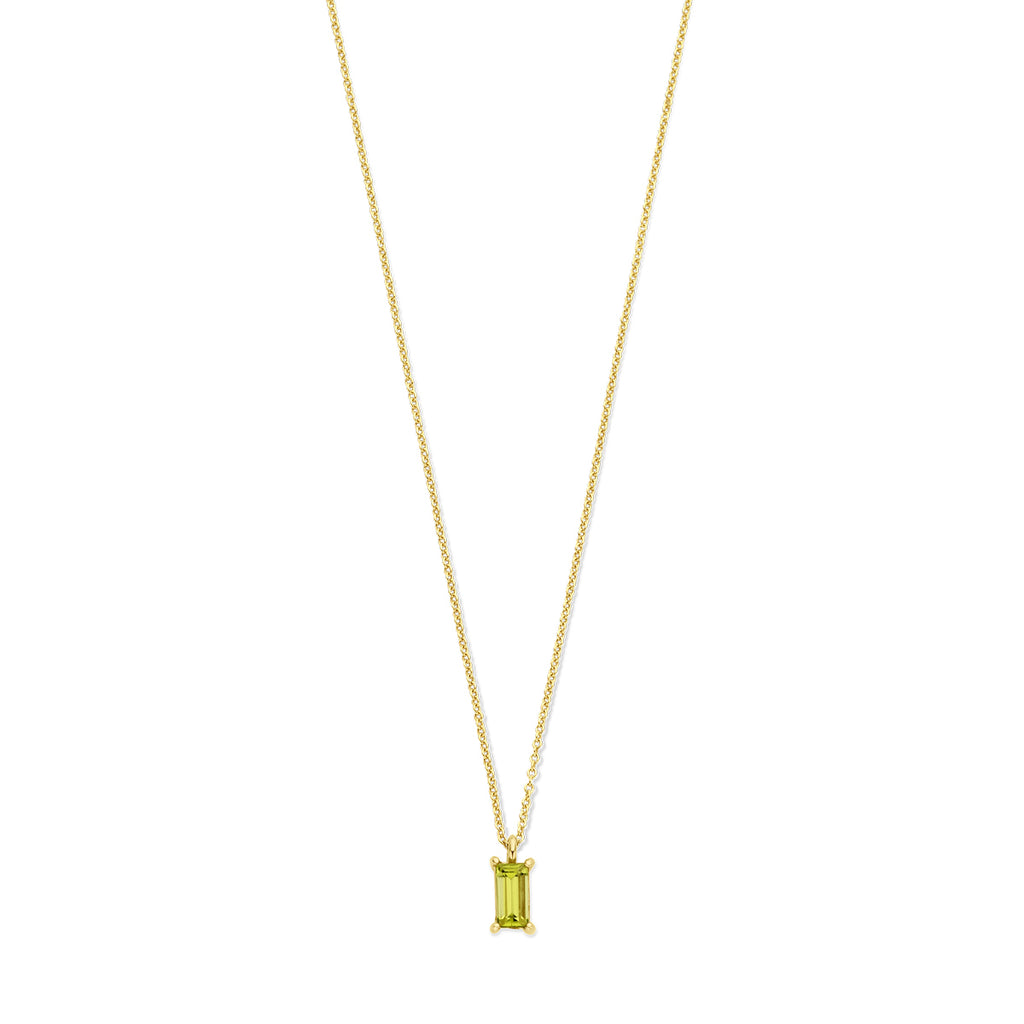Halskette Peridot 41 - 43 - 45 cm 14K Gelbgold