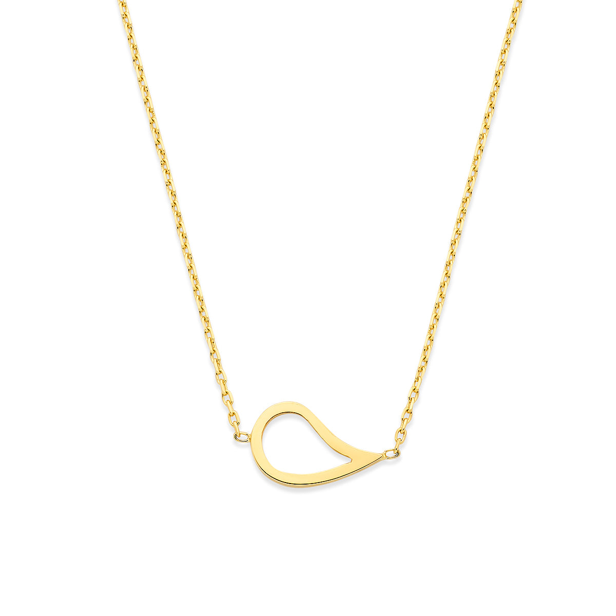 Halskette Tropfen 41 - 43 - 45 cm 14K Gelbgold