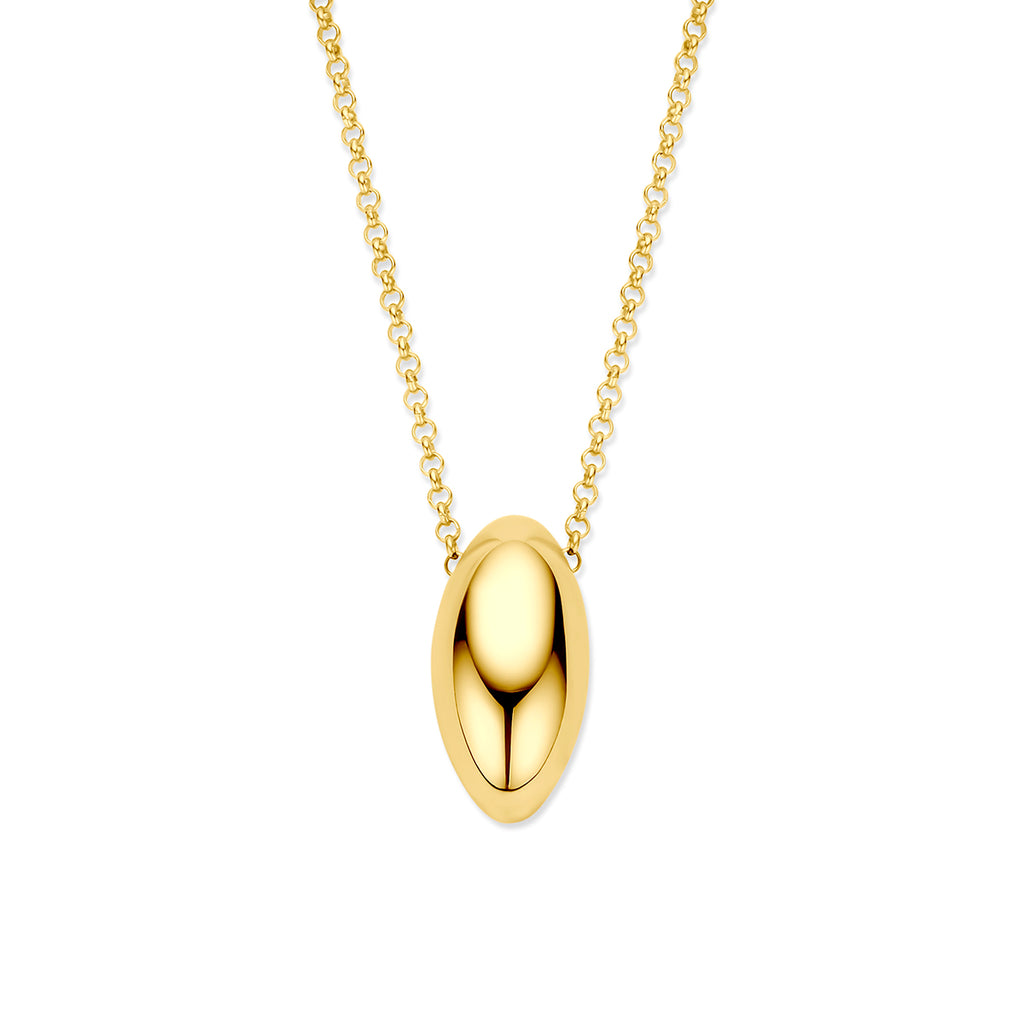 collier 41 + 4 cm 3 micron zilver verguld (geel)