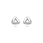 oorknoppen zirkonia 8,5 mm zilver gerhodineerd