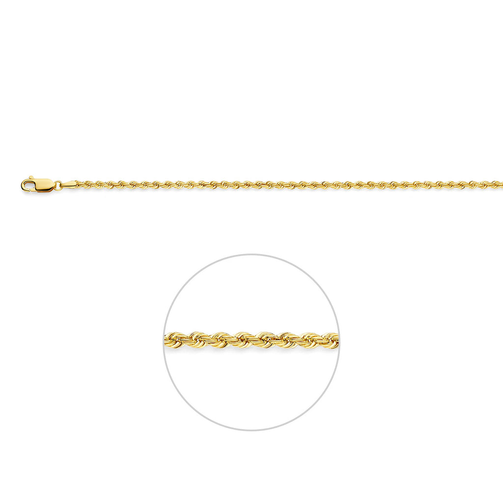 koord 2,7 mm 14K geelgoud
