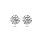 Ohrstecker Zirkonia 10,5 mm Silber rhodiniert