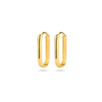 klapoorringen paperclip 16 mm 14K geelgoud