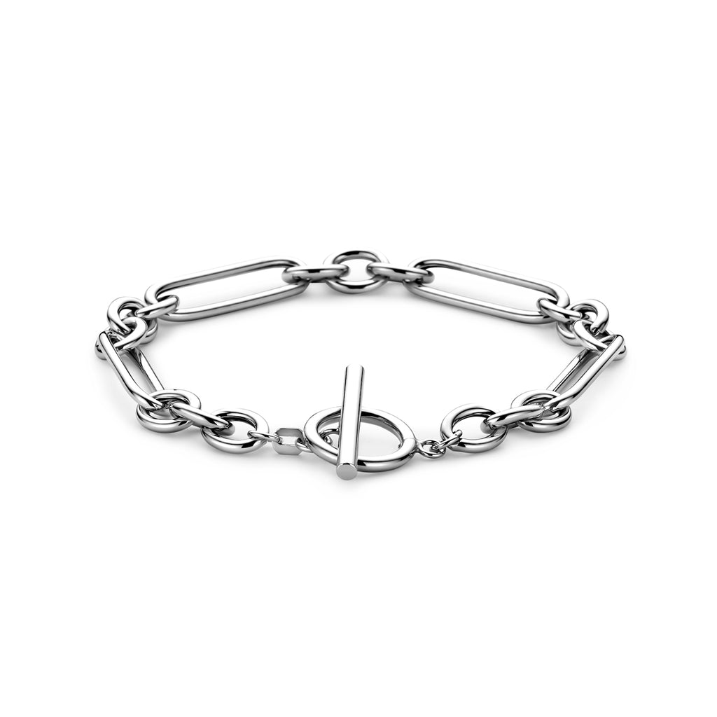 armband kapittelslot 7 mm 19,5 cm zilver gerhodineerd