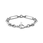 armband kapittelslot 7 mm 19,5 cm zilver gerhodineerd
