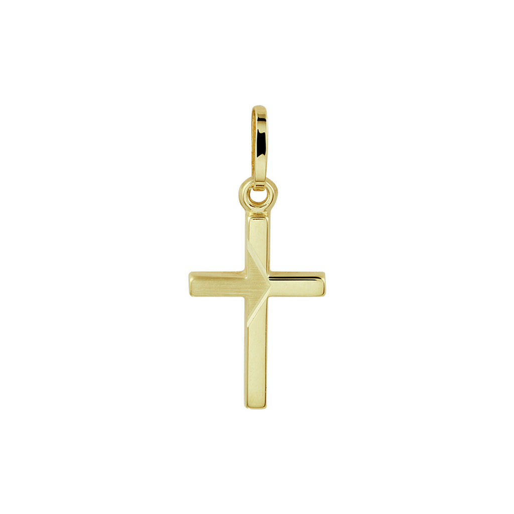 Anhänger Kreuz 14K Gelbgold