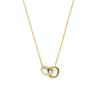 Halskette Herz Zirkonia 40 - 42 - 44 cm 14K Gelbgold