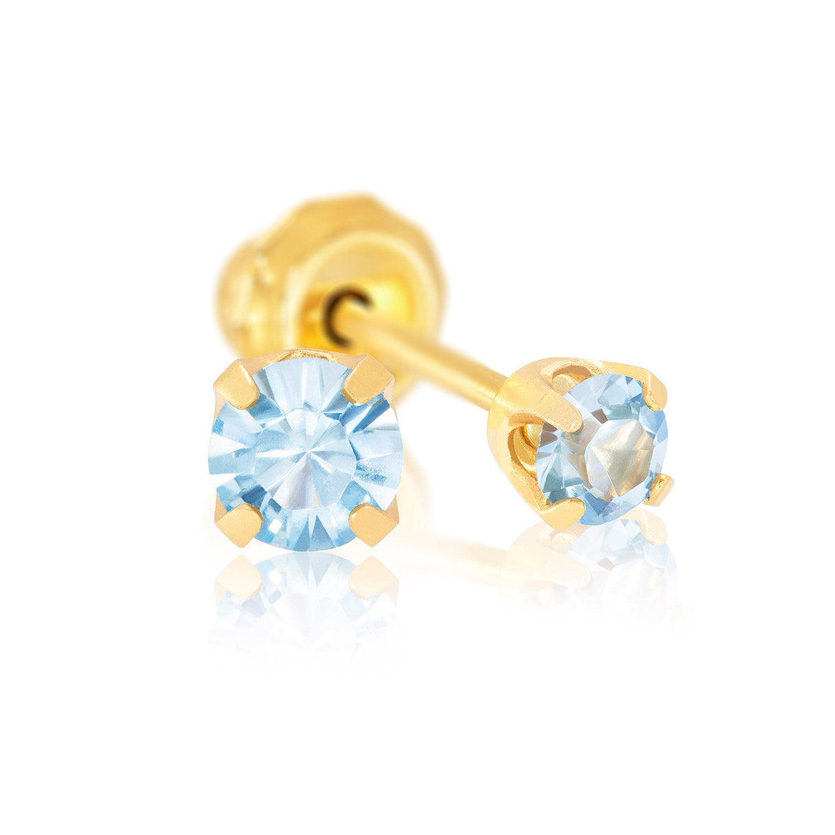 inverness schietknopjes blauw zirkonia 3 mm inverness systeem