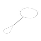 handsieraad zirkonia 17 + 5 cm zilver gerhodineerd