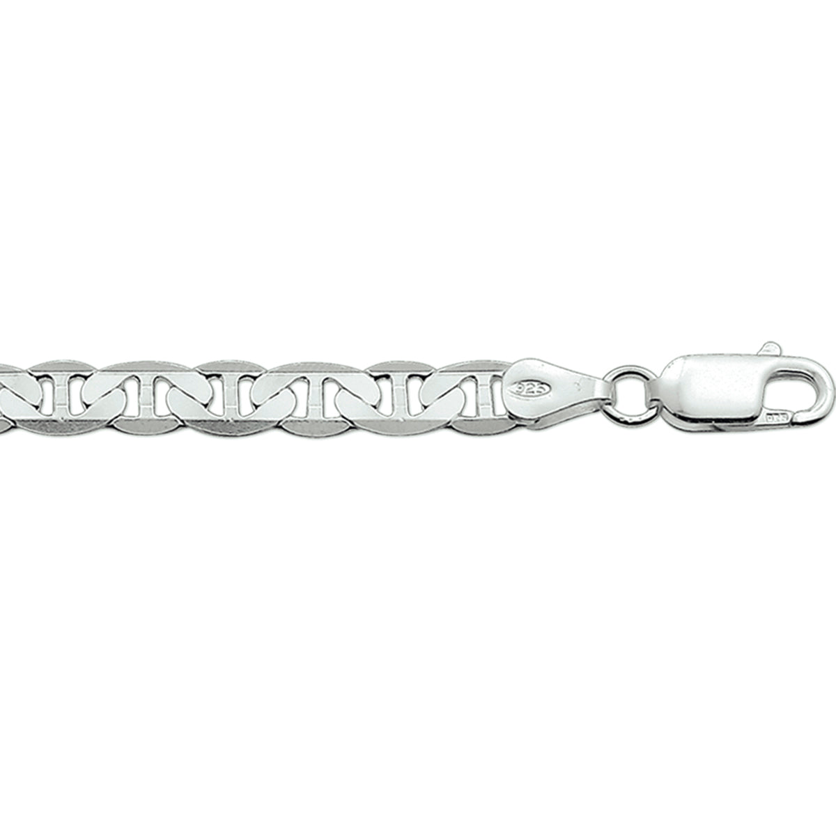 Anker flach 5,5 mm silberweiß