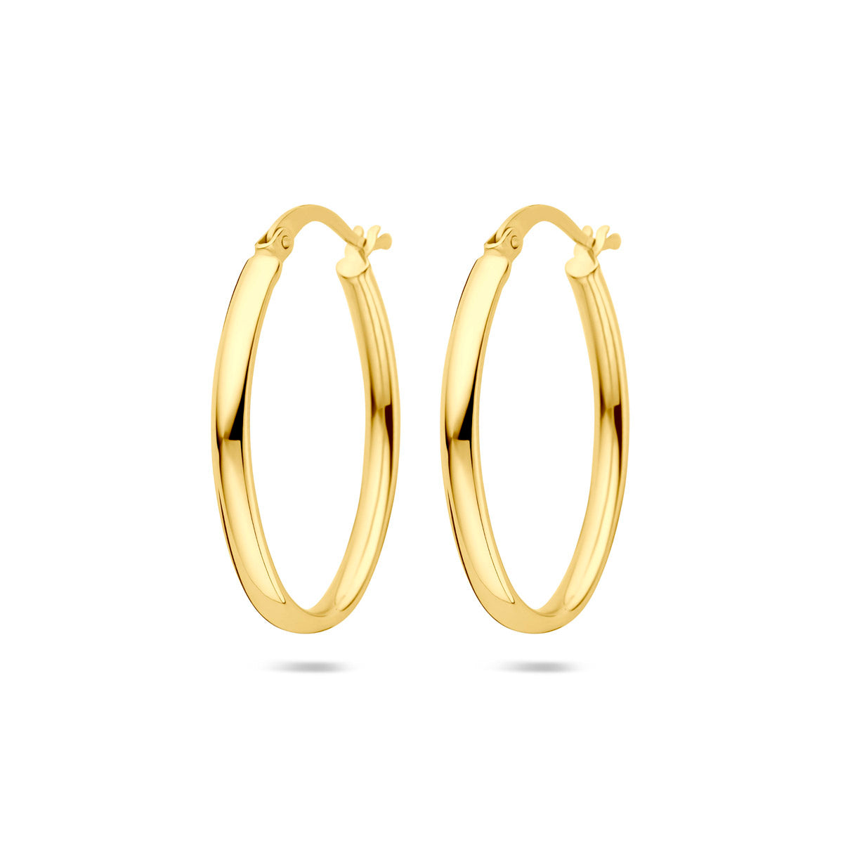 oorringen 27 mm 14K geelgoud