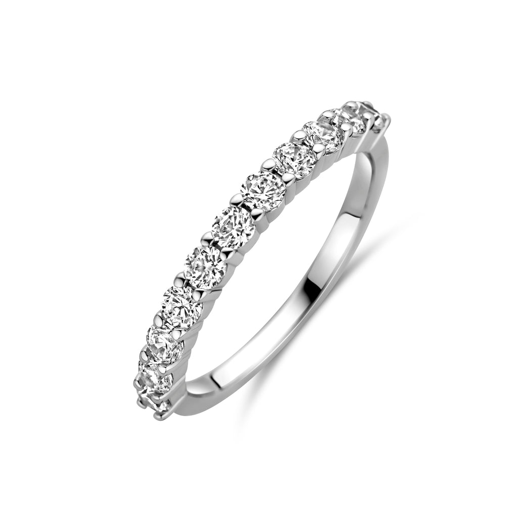 Ring Zirkonia Silber rhodiniert