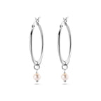 oorhangers synth. parel zilver gerhodineerd
