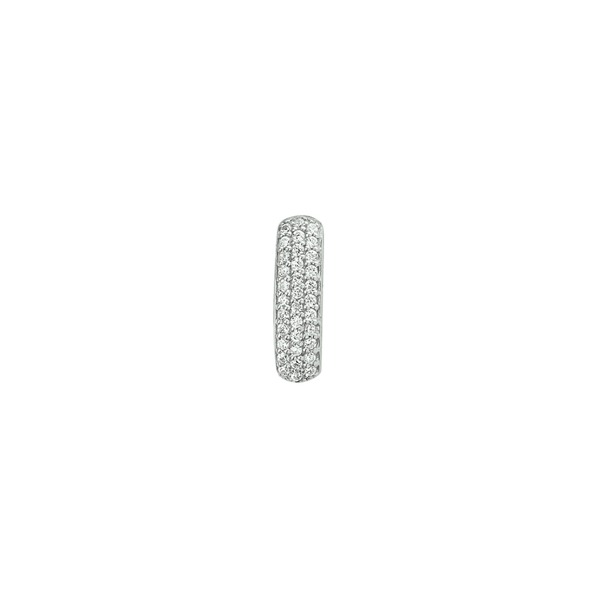 hanger zirkonia zilver gerhodineerd - rechthoek