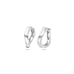 Klappcreolen 14 mm rhodiniert Silber