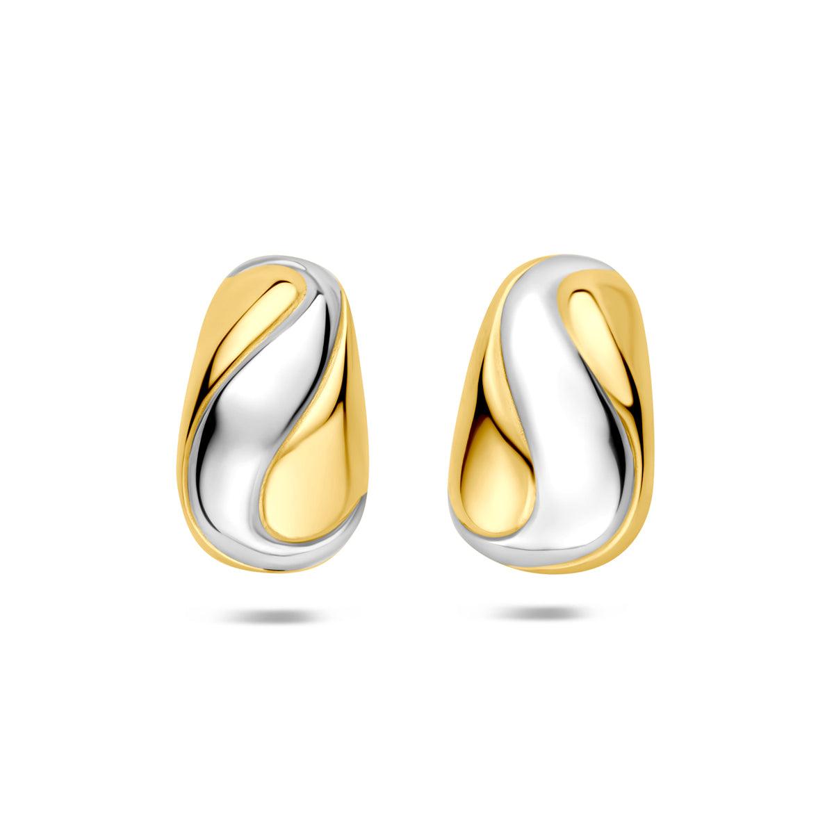 stekeroorringen 21,5 mm 1 micron zilver verguld (geel/rhodium)