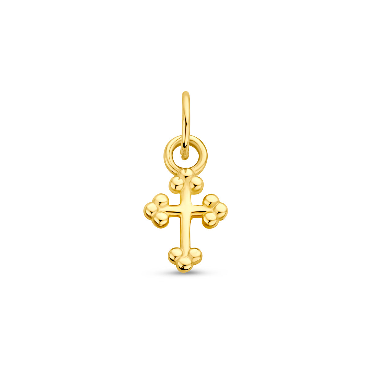 hanger kruis 6,5 mm 14K geelgoud
