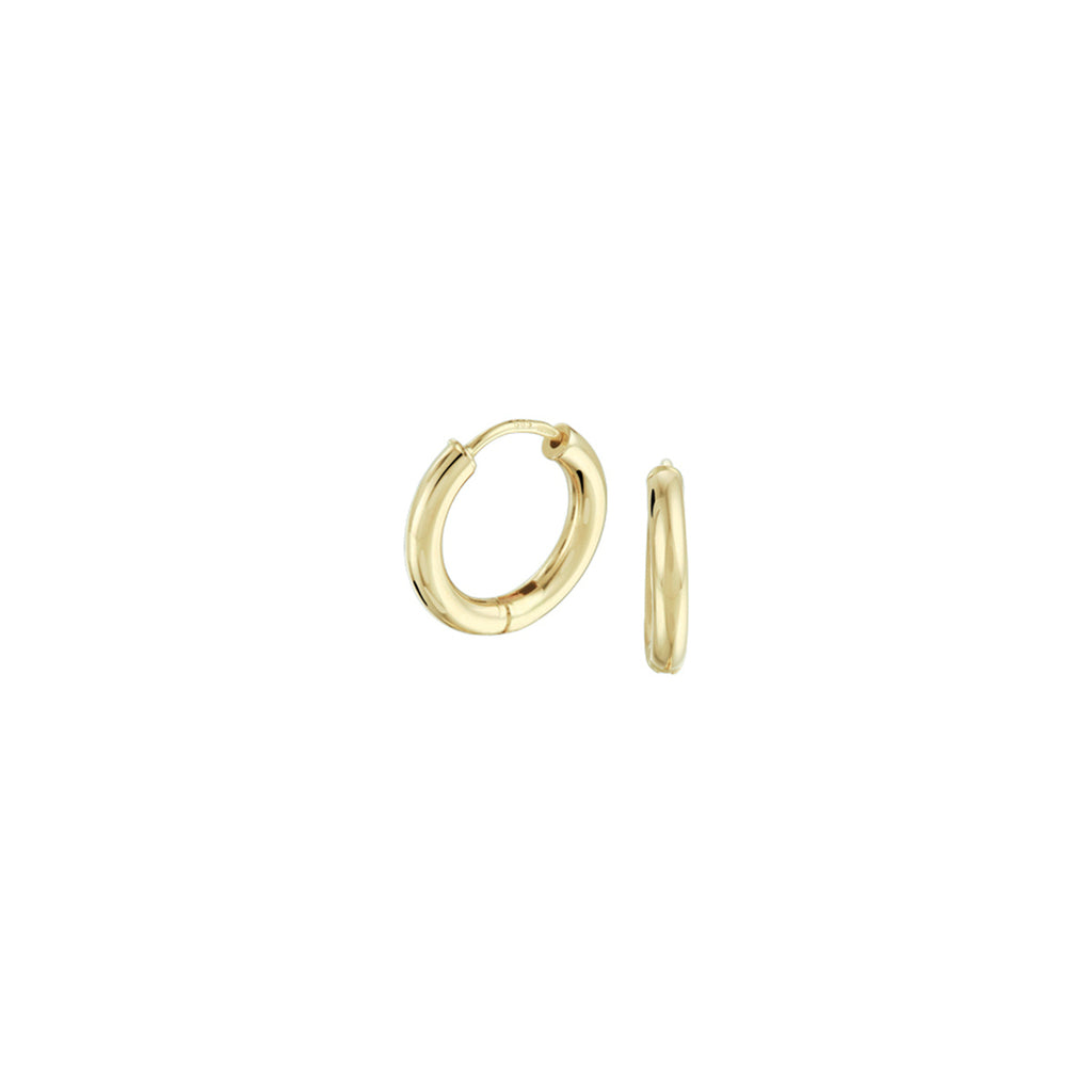 klapoorringen 2,5 mm rond 14K geelgoud
