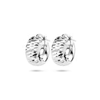 Ohrringe aus diamantiertem Silber rhodiniert