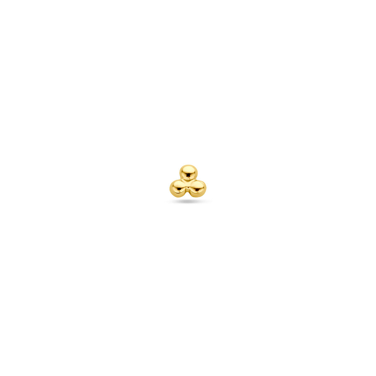 9k flat back piercing bolletjes 3 mm 9K geel